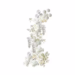 Timeless White Artificial Flower Arch (Left)