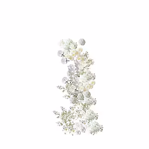 Timeless White Artificial Flower Arch (Right)