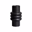 Vase Totem Cylinder Geometric Vase (Black Big)