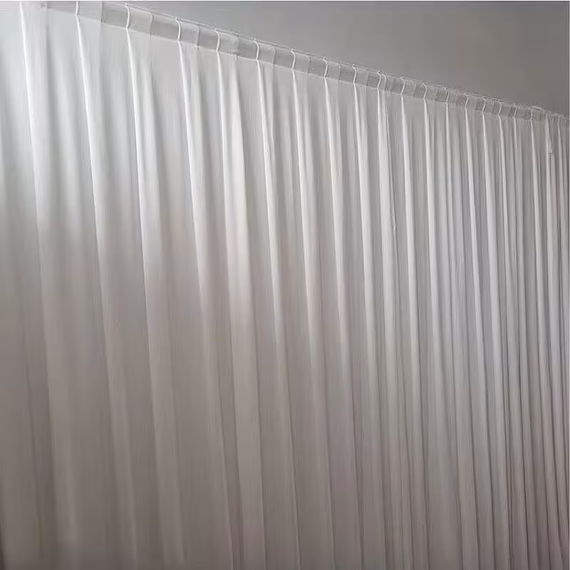 Wedding Fabric Joyous White Celebration Curtain [No stand]