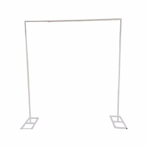 White Telescopic Flower Balloon Arch Stand 3m