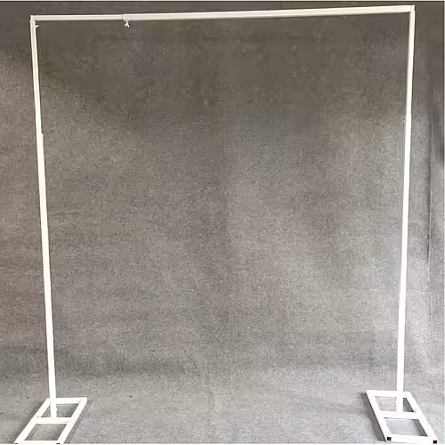 White Telescopic Flower Balloon Arch Stand 3m