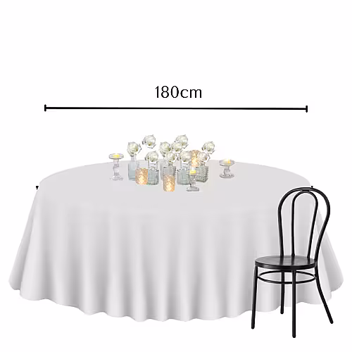 Soft White Artificial Rose Crystal Candle Lamp Round Centrepiece Tablescape R-TS012