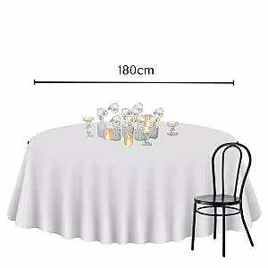 Soft White Artificial Rose Crystal Candle Lamp Round Centrepiece Tablescape R-TS012