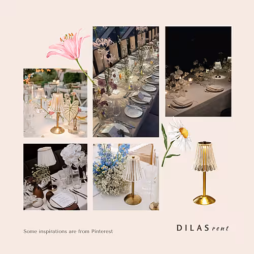 Customised Artificial Table Flower Crystal Lamp Tablescape R-TS010