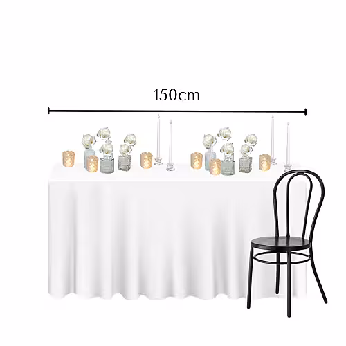 Soft White Artificial Rose Flower Crystal Tall Candle Lamp Tablescape R-TS004