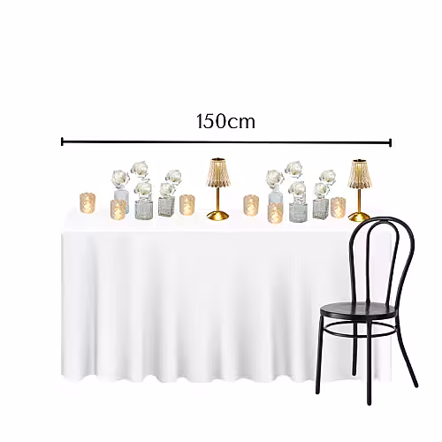 Soft White Artificial Rose Flower Crystal Candle Lamp Tablescape R-TS003