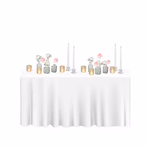 Dreamy Pink Artificial Rose Flower Crystal Tall Candle Lamp Tablescape R-TS002