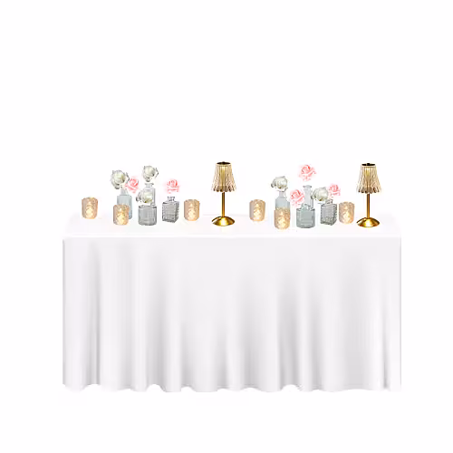 Dreamy Pink Artificial Rose Flower Crystal Candle Lamp Tablescape R-TS001