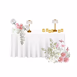 Dreamy Pink Bridal Table Set R-BT006
