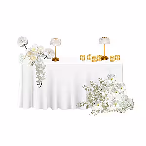 Timeless White Bridal Table Set R-BT005