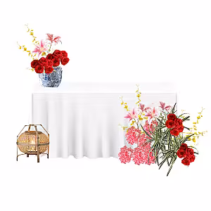 Prosperity Red Bridal Table Set R-BT002