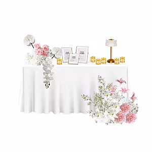 Dreamy Pink Registration Table Set R-RT006