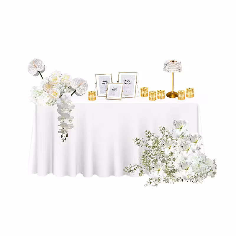 Timeless White Registration Table Set R-RT005