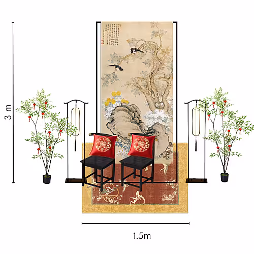 Oriental Mandarin Chinese Red Tea Ceremony Set R-TC004