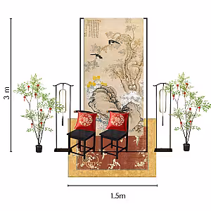 Oriental Mandarin Chinese Red Tea Ceremony Set R-TC004