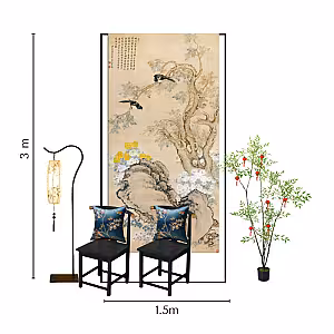 Oriental Mandarin Blue Chinese Tea Ceremony Set R-TC003