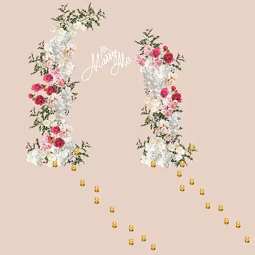 Sweet Garden Artificial Flower Arch Marry Me Set R-MM001