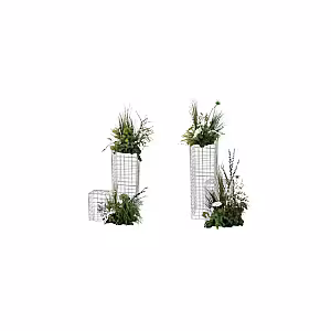 Grassy Green Artificial Flower Arch Altar Set R-AL008