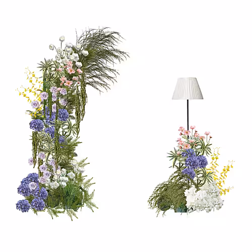 Sweet Forest Artificial Flower Arch Altar Set R-AL005