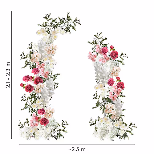 Sweet Garden Artificial Flower Arch Altar Set R-AL002
