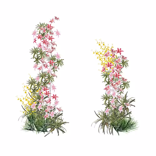 Prosperity Red Artificial Flower Arch Altar Set R-AL001