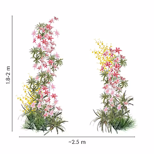 Prosperity Red Artificial Flower Arch Altar Set R-AL001