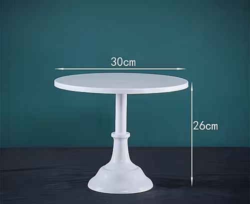 White Metal Iron Cake Stand (Medium)