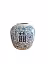 Oriental Blue and White Floral Pattern Round 囍 Vase