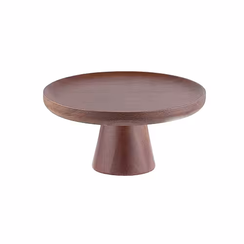 Acacia Wooden Cake Tray with Pedestral Stand (Medium)