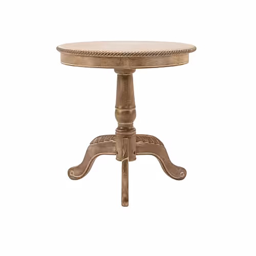 American Style Vintage Round Table with Wooden Stand