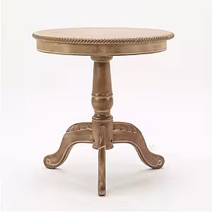 American Style Vintage Round Table with Wooden Stand