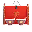 [Coming Soon] Elegant Chinese Wedding Ceramic Bowl Set with Suitcase