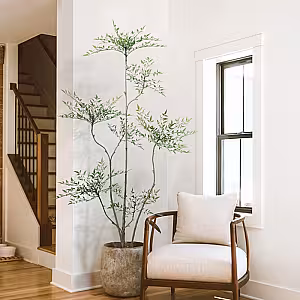 Artificial Potted Green Nandina Floor Standing Ornaments (Green)