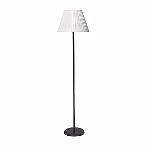 Classic Modern Minimalist Pleated Fabric Lamp  (Black)