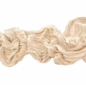 Crumpled Table Runner (Cream Colour)