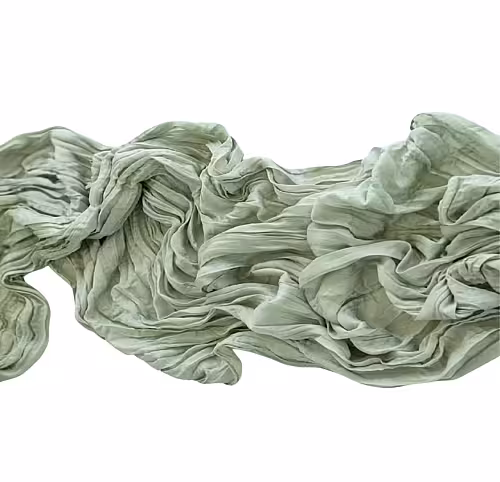 Crumpled Table Runner (Sage Colour)