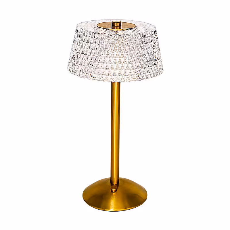Crystal Shade Portable Dining Table Lamp