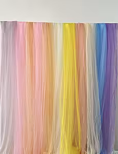 Dopamine Colourful Streamer Waterfall Backdrop (11 colours) [No stand]