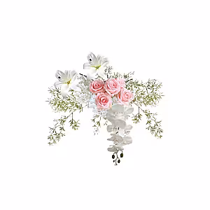 Dreamy Pink Artificial Wall Hanging Flower (XS)