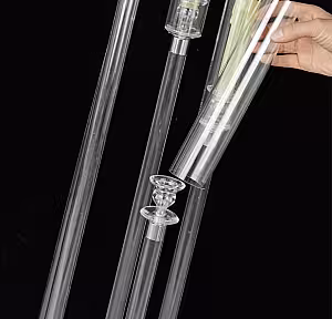 Elegant 6-Arm Acrylic Candle Holder with Candle Candelabras [Batteries not included]