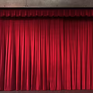 Fabric Fannel Wine Red Velvet Decorative Backdrop Curtain [No stand]