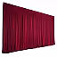 Fabric Pleated Curtain Decorative Backdrop Fabric (Red) [No stand]