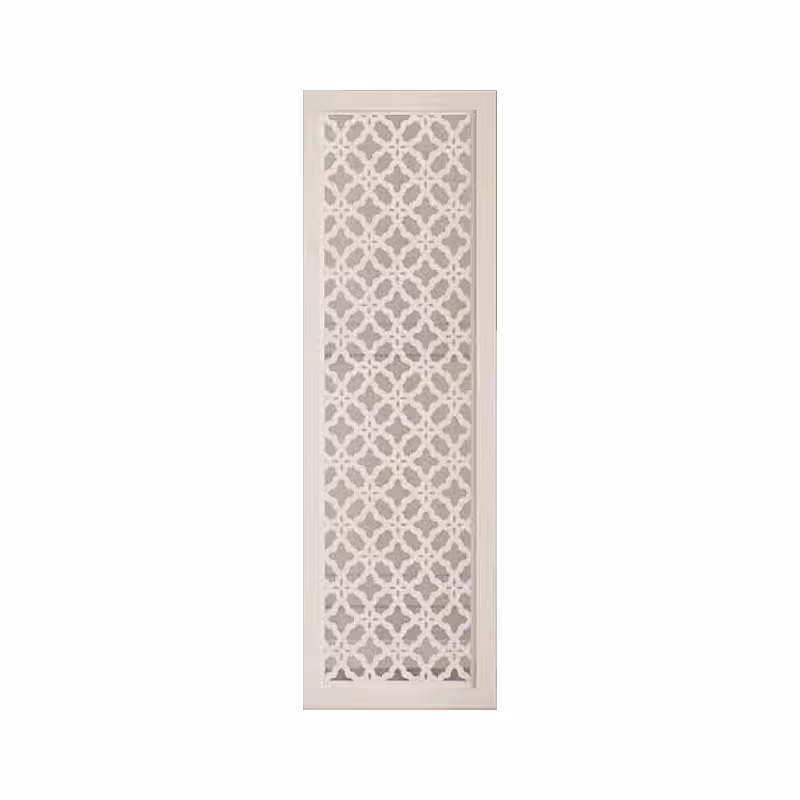 Four-Leaf Clover Pattern White Divider Room Partition