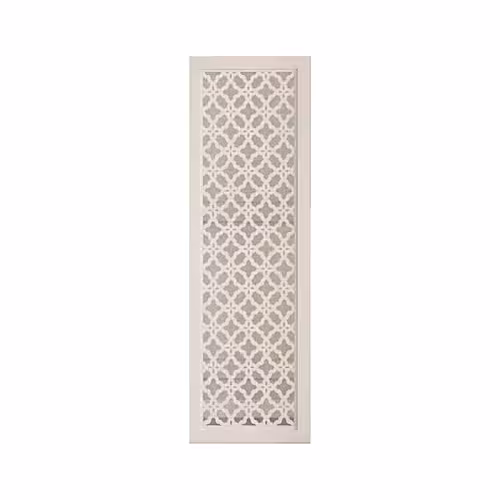 Four-Leaf Clover Pattern White Divider Room Partition