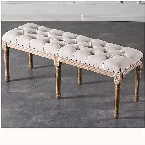 French Style Retro Decorative Dining Bench