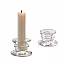 Glass European Pedestral Taper Candle Holder