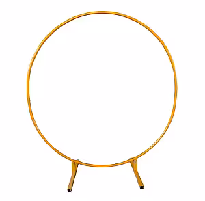 Gold Round Arch Stand Balloons Garland Circle Backdrop 2m Diameter