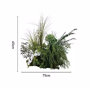 Grassy Green Artificial Floor Flower (M1)