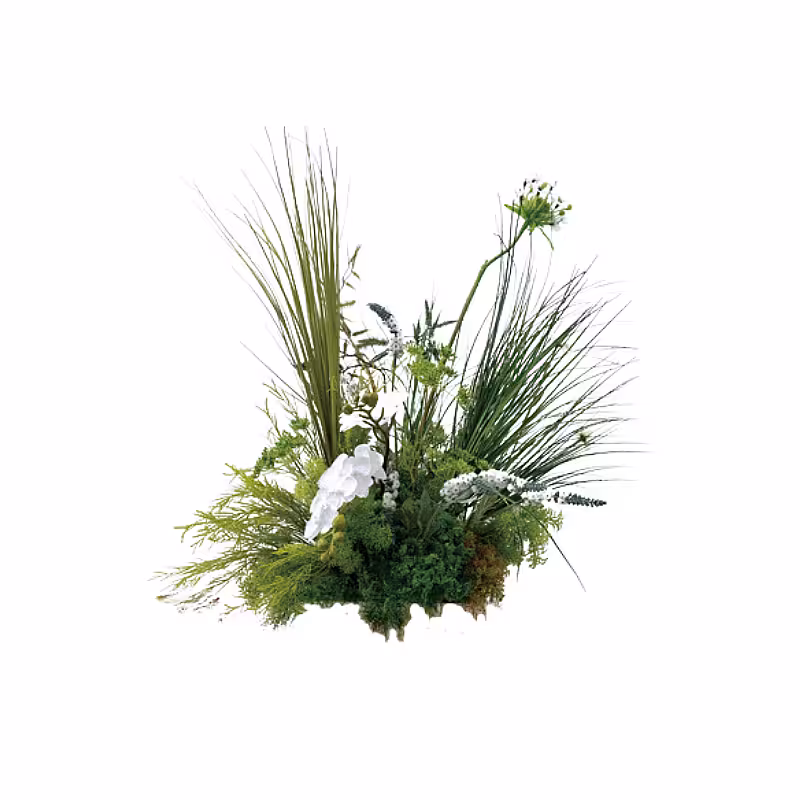 Grassy Green Artificial Table Flower (M1)